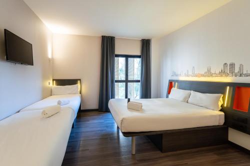 Habitación Familiar del hotel Easyhotel Barcelona Fira