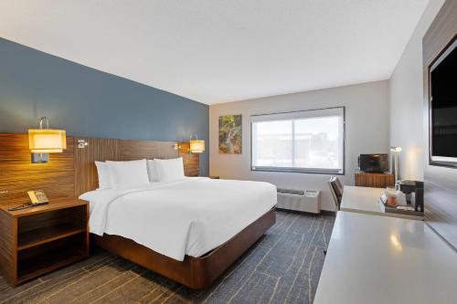 Habitación Superior con cama extragrande del hotel Quality Inn Near Finger Lakes And Seneca Falls. Foto 4