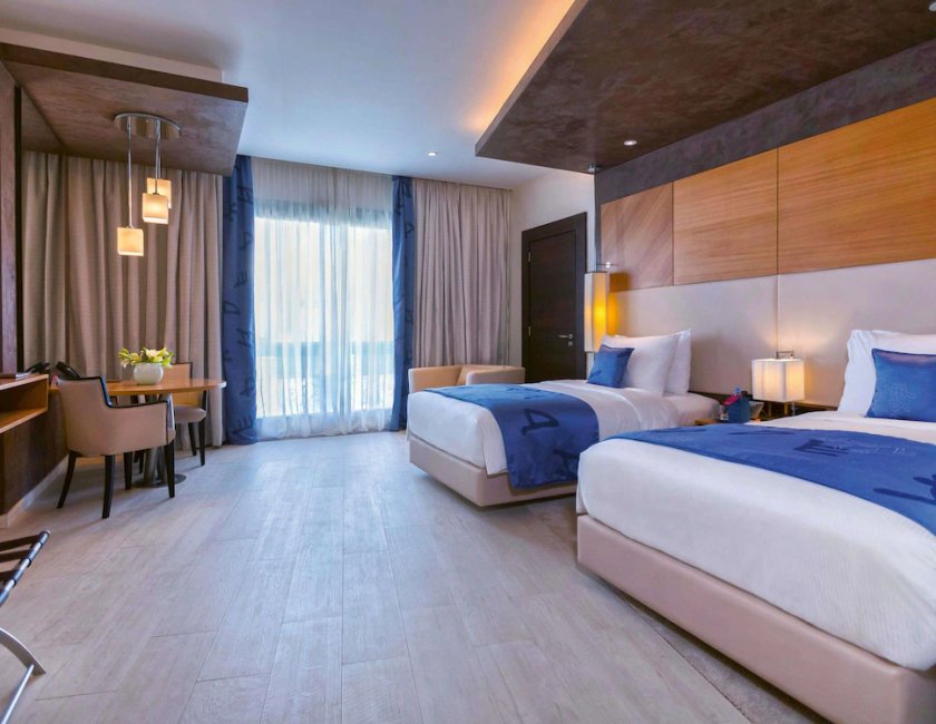 Habitación Premium con 2 camas individuales, 2 camas individuales, vistas al lago del hotel Mövenpick Du Lac Tunis