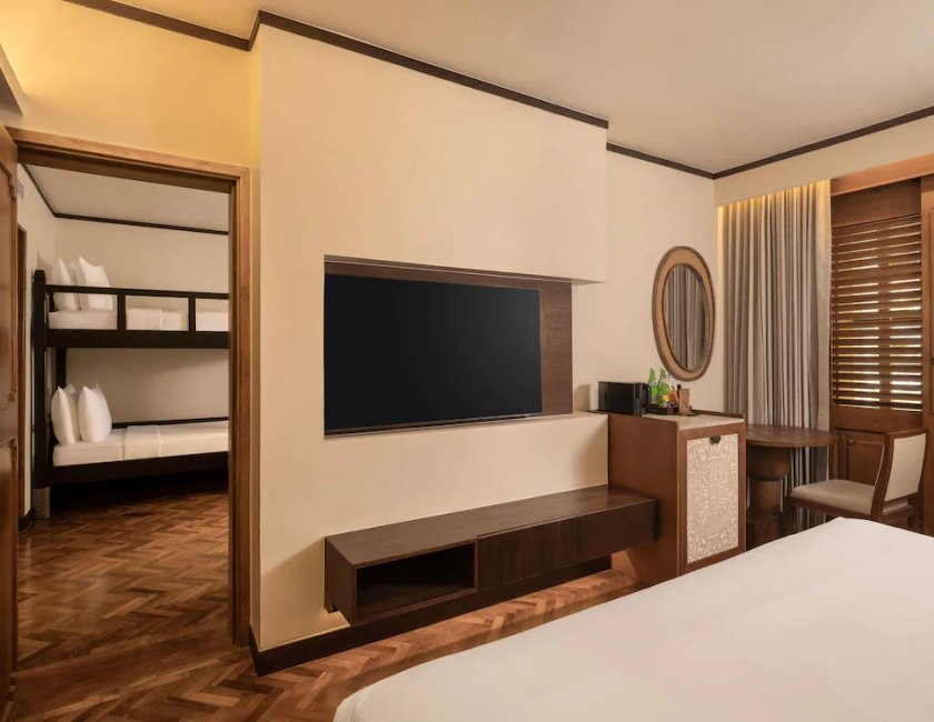 Habitación familiar (1 king - size bed and 1 bunk bed) del hotel Nusa Dua Beach and Spa