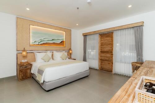 Habitación con terraza del hotel Vila Ombak