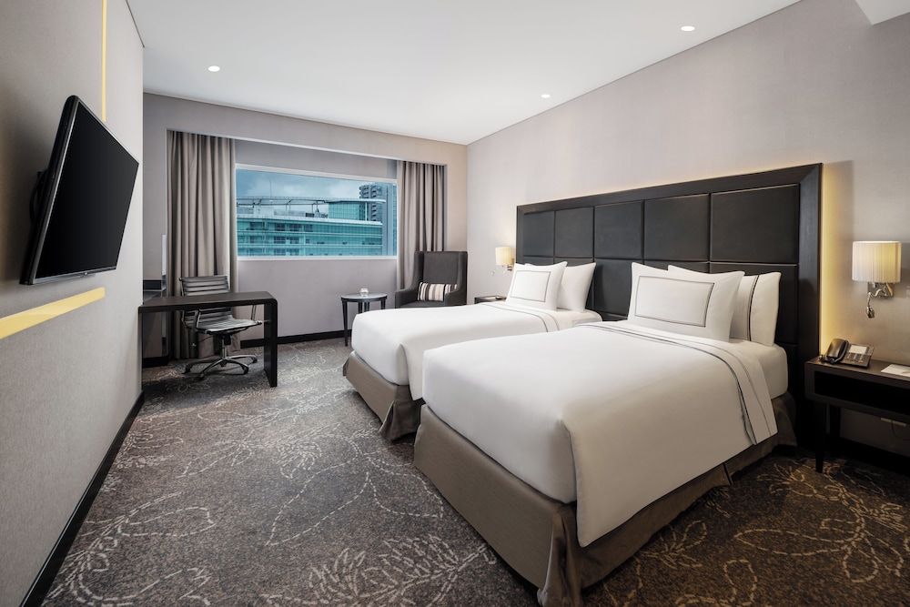 Deluxe Room Vista ciudad del hotel Melia Makassar. Foto 3