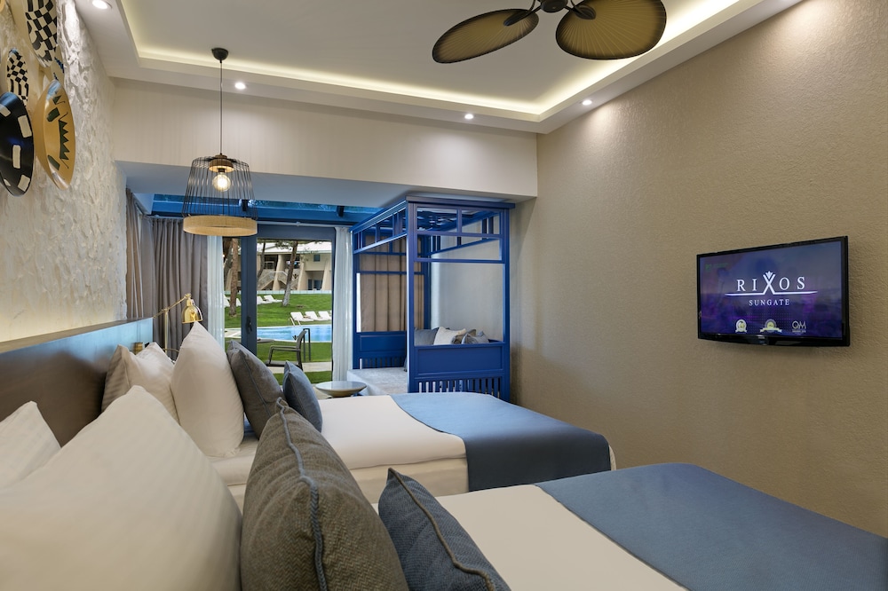 Suite familiar, 1 cama de matrimonio grande, terraza del hotel Rixos Sungate - The Land Of Legend Access. Foto 2