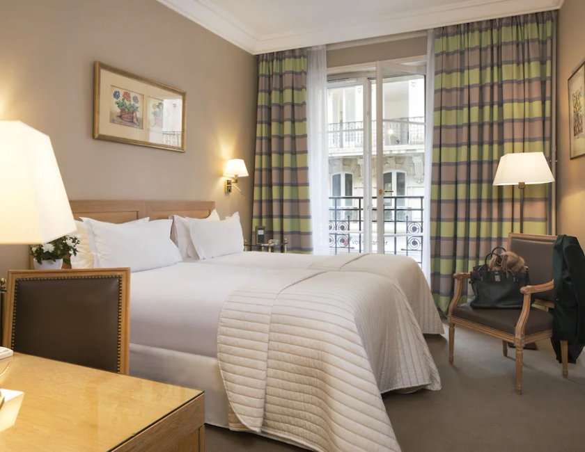 Habitación ejecutiva con 1 cama doble o 2 individuales del hotel Le Littré