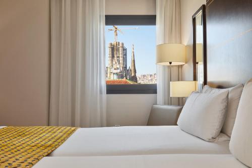 Habitación Doble con vistas a la Sagrada Familia del hotel Eurostars Monumental