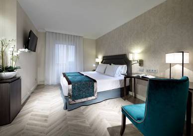 Habitación doble 2 camas del hotel Eurostars Casa De La Lírica