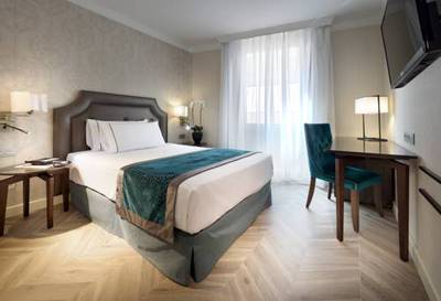 Habitación individual del hotel Eurostars Casa De La Lírica