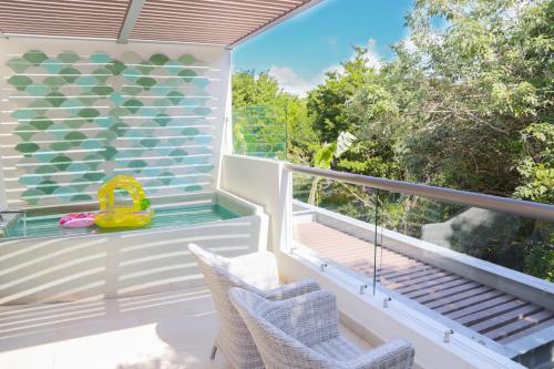 Suite Familiar Eco del hotel Sandos Caracol Nature Resort and Water Park All Inclusive. Foto 3
