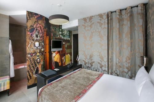 Habitación Doble original del hotel Le Bellechasse Saint Germain. Foto 3