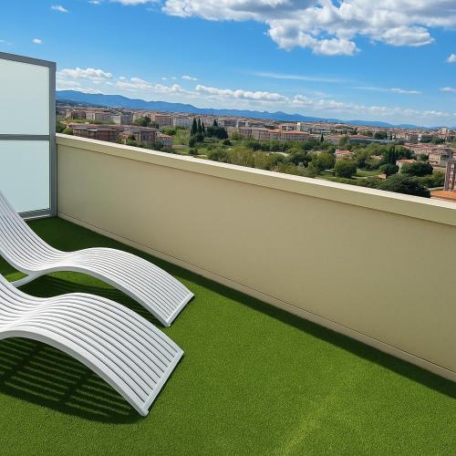 Habitación Doble con terraza - 2 camas del hotel Civis Luz Castellón. Foto 5