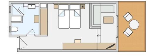 Habitación Doble Superior con vistas al mar - 1 o 2 camas del hotel Robinson Esquinzo Playa - All Inclusive. Foto 1