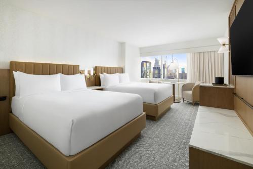 Habitación con vistas a Times Square - 2 camas dobles del hotel Hyatt Regency Times Square. Foto 2