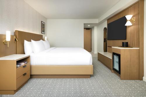 Habitación con cama extragrande y ducha a ras de suelo - Adaptada para personas con movilidad reducida del hotel Hyatt Regency Times Square