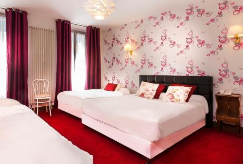 Habitación cuádruple del hotel Le Clos D'alésia. Foto 2