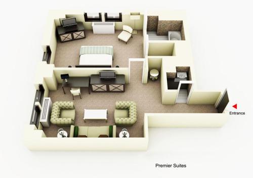 Suite Premier de 1 dormitorio con cama extragrande del hotel THE WARWICK NEW YORK HOTEL. Foto 3