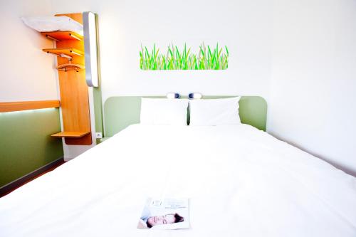 DOBLE - Habitación con una cama grande del hotel Ibis Budget Sarrebourg Buhl. Foto 11