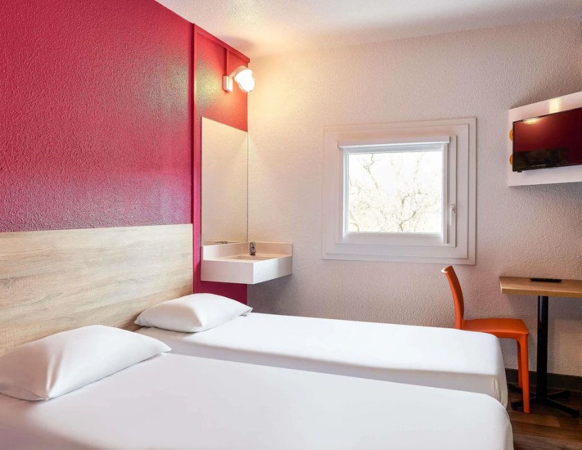 Habitación doble 1 Cama doble Normal del hotel f1 Avignon Nord. Foto 5