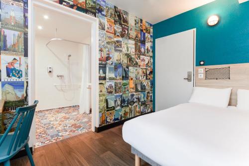 Cabrio Room with Private Bathroom - Mobility Access del hotel Hotelf1 Paris Porte De Châtillon. Foto 9