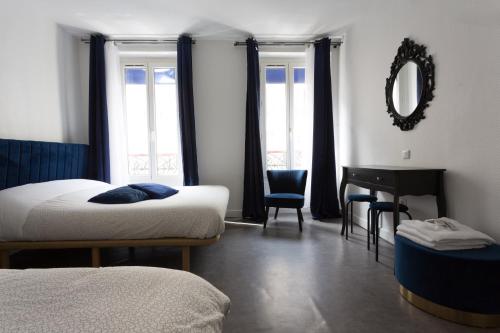 Habitación Triple del hotel De L'europe Belleville. Foto 8