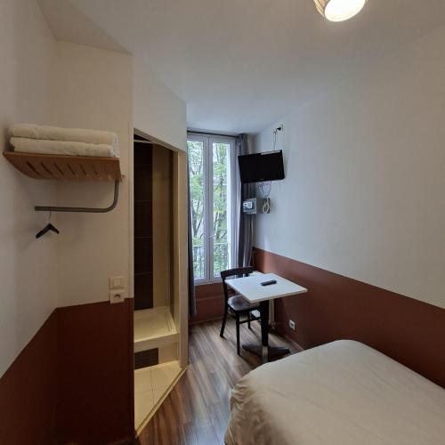 Habitación individual con aseo compartido del hotel Caulaincourt Montmartre By Hiphophostels. Foto 2