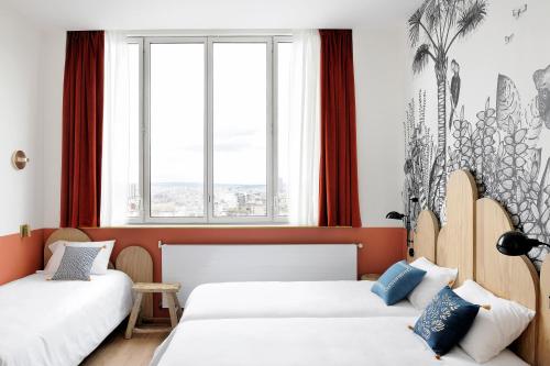 Habitación Triple Deluxe del hotel Caulaincourt Montmartre By Hiphophostels