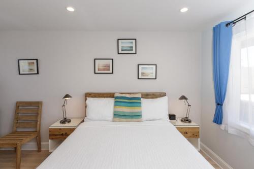 Habitación Doble con patio - cama grande del hotel Aqualina Inn Montauk. Foto 4