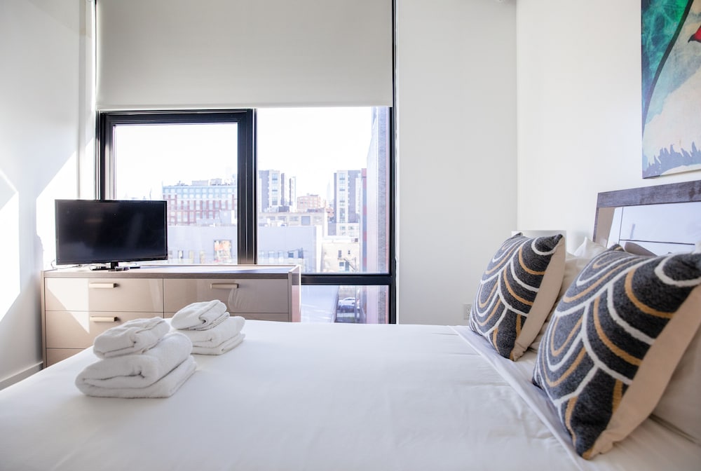 Apartamento Premium, 2 habitaciones, vistas a la ciudad del hotel Dharma Home Suites Hoboken At Novia. Foto 9