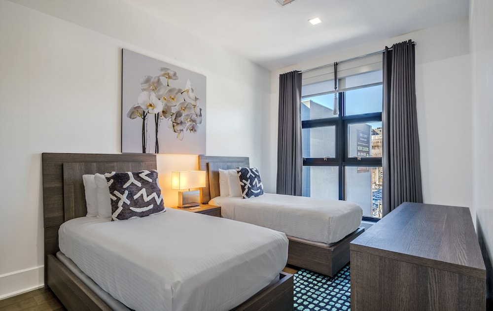 Apartamento, 2 habitaciones, cocina del hotel Dharma Home Suites Hoboken At Novia