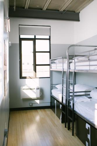 Cama en habitación compartida mixta con 4 camas y baño privado del hotel The Local -. Foto 3