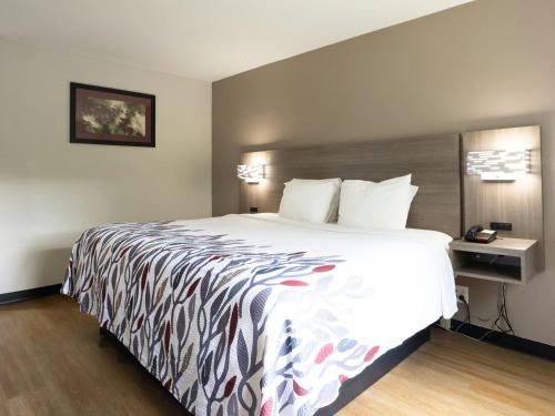 Habitación Superior con cama extragrande - No fumadores del hotel Red Roof Inn Binghamton North. Foto 5
