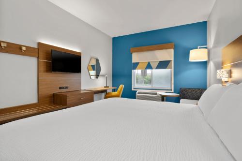 Habitación Estándar con bañera adaptada para personas con discapacidad - Cama extragrande del hotel Holiday Inn Express & Suites West Coxsackie. Foto 2