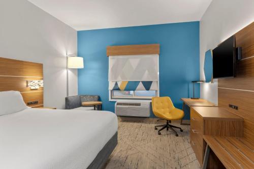 Habitación Estándar con bañera adaptada para personas con discapacidad - Cama extragrande del hotel Holiday Inn Express & Suites West Coxsackie. Foto 4