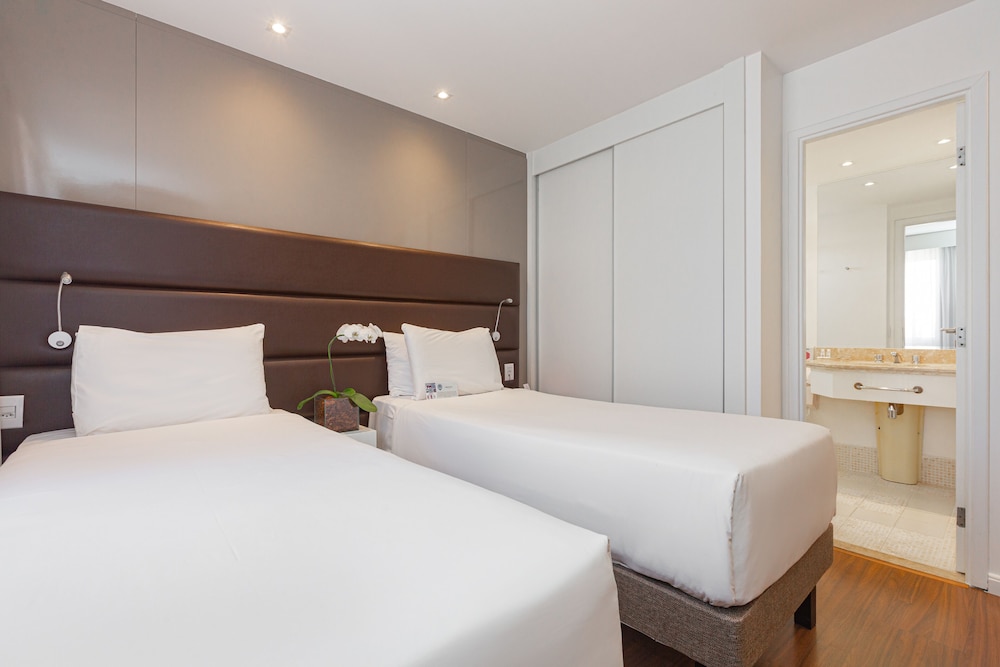Apartamento Estándar con 2 camas individuales del hotel Mercure Sao Paulo Vila Olimpia. Foto 2