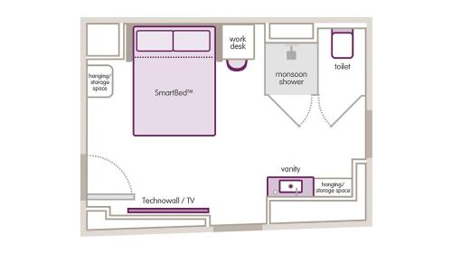 Habitación Esquinera Premium con cama grande del hotel Yotel Boston. Foto 4