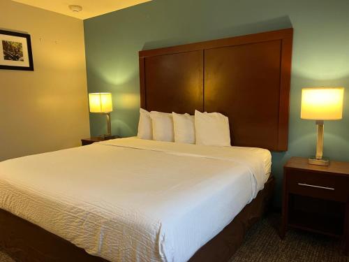 Habitación con bañera adaptada para personas de movilidad reducida y con discapacidad auditiva - No fumadores - 1 cama extragrande del hotel Days Inn By Wyndham Brooklyn Marine Park. Foto 3