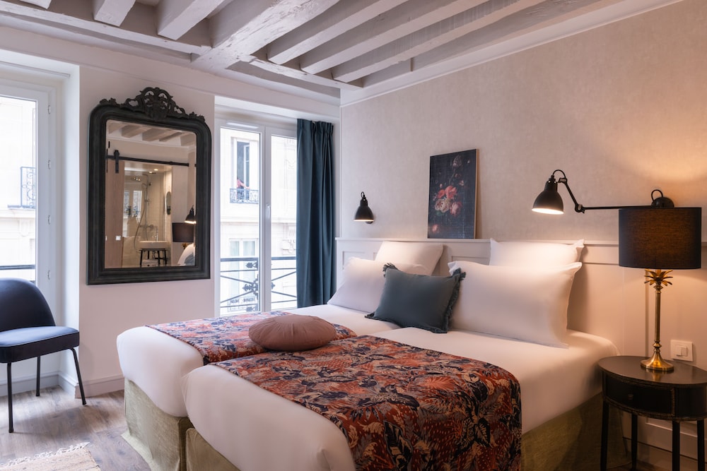 Habitación con 2 camas individuales del hotel Touraine Opera