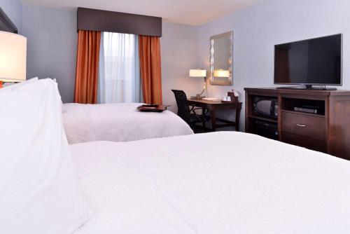 Habitación adaptada para personas con discapacidad auditiva - No fumadores - 2 camas dobles del hotel Hampton Inn Rome. Foto 3