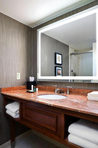 Habitación King con ducha accesible para silla de ruedas - Accesible para movilidad y audición del hotel Sheraton Niagara Falls. Foto 3