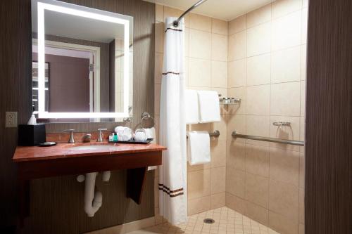 Habitación King con ducha accesible para silla de ruedas - Accesible para movilidad y audición del hotel Sheraton Niagara Falls. Foto 5