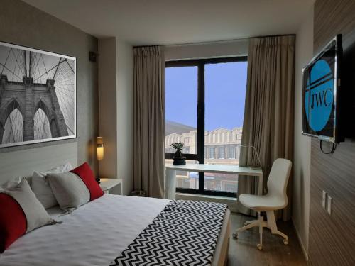 Habitación con cama extragrande adaptada para persona de movilidad reducida - No fumadores del hotel Insignia Brooklyn, Ascend Collection