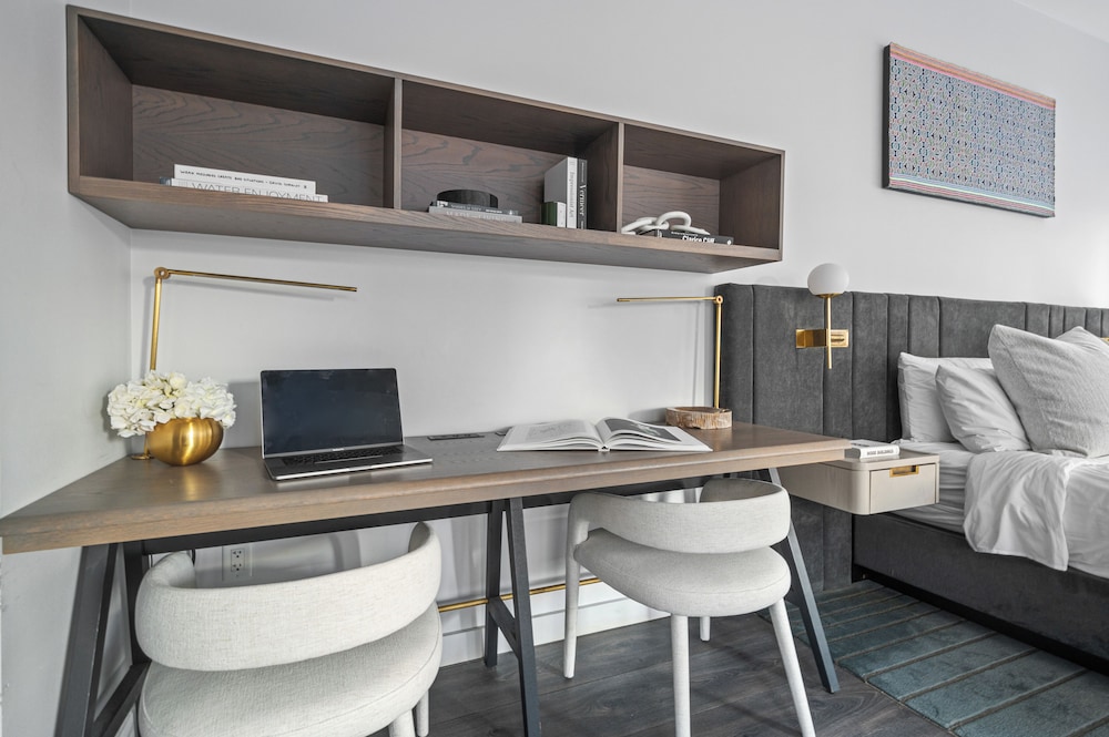 Suite estudio Deluxe, 1 cama de matrimonio grande, cocina del hotel Sonder City Hall Park. Foto 20