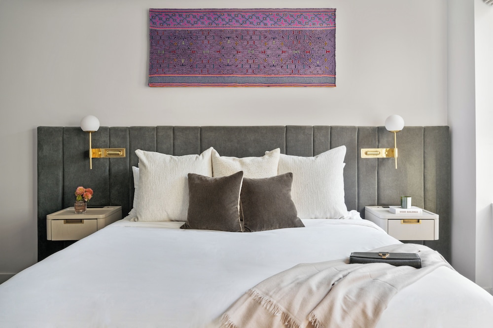 Estudio, 1 cama de matrimonio grande, cocina del hotel Sonder City Hall Park. Foto 1