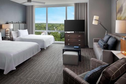 Estudio Deluxe con 2 camas dobles - no fumadores del hotel Homewood Suites By Hilton Teaneck Glenpointe. Foto 2