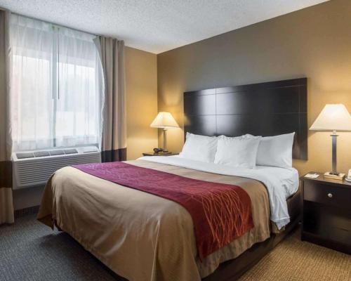 Habitación con cama extragrande adaptada para persona de movilidad reducida - No fumadores del hotel Comfort Inn Saugerties. Foto 3