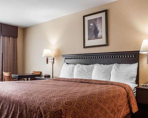 Habitación Doble con cama extragrande, adaptada para personas con movilidad reducida - Fumadores del hotel Econo Lodge Elmira-Corning. Foto 4