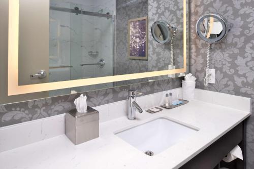 Suite Estudio con cama extragrande del hotel Doubletree By Hilton Utica. Foto 2