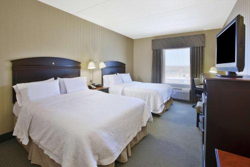 Habitación para no fumadores - 2 camas grandes del hotel Hampton Inn and Suites Plattsburgh