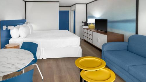 Habitación con cama extragrande. del hotel Montauk Blue. Foto 5