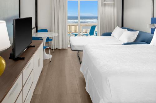 Alojamiento con cama grande - Frente al océano del hotel Montauk Blue