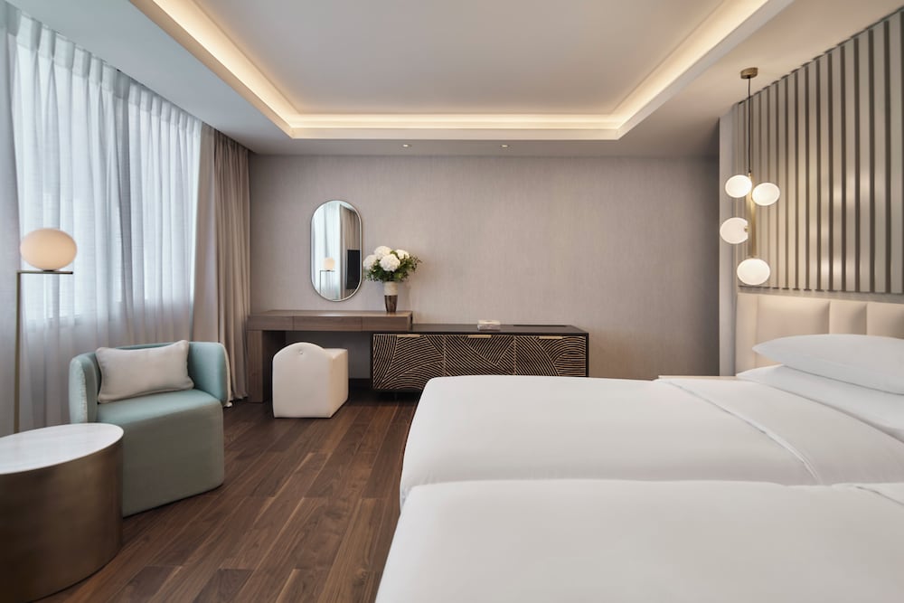Suite, 1 cama de matrimonio grande (Penthouse) del hotel Grand Hyatt Athens. Foto 6